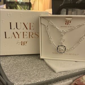 Elegant Silver Necklace by Luxe Layers
